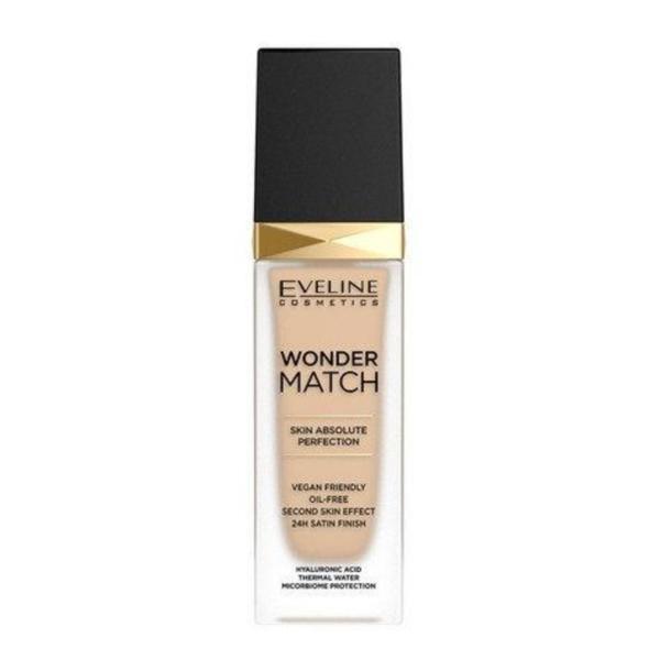 Fond de ten, eveline cosmetics, wonder match, 10 light vanilla, 30 ml