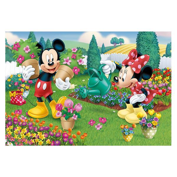 Puzzle 2 in 1 - minnie la treaba - 77 piese