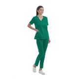 Costum medical dama Carré S verde royal xxl