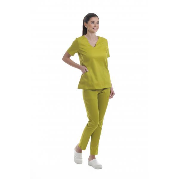 Costum medical dama carré s mustar xxl