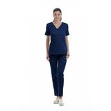 Costum medical dama Carré S albastru marin xxl