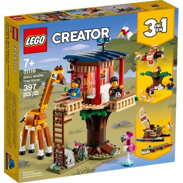 Lego creator - casuta in copac cu aniamle salbatice in safari