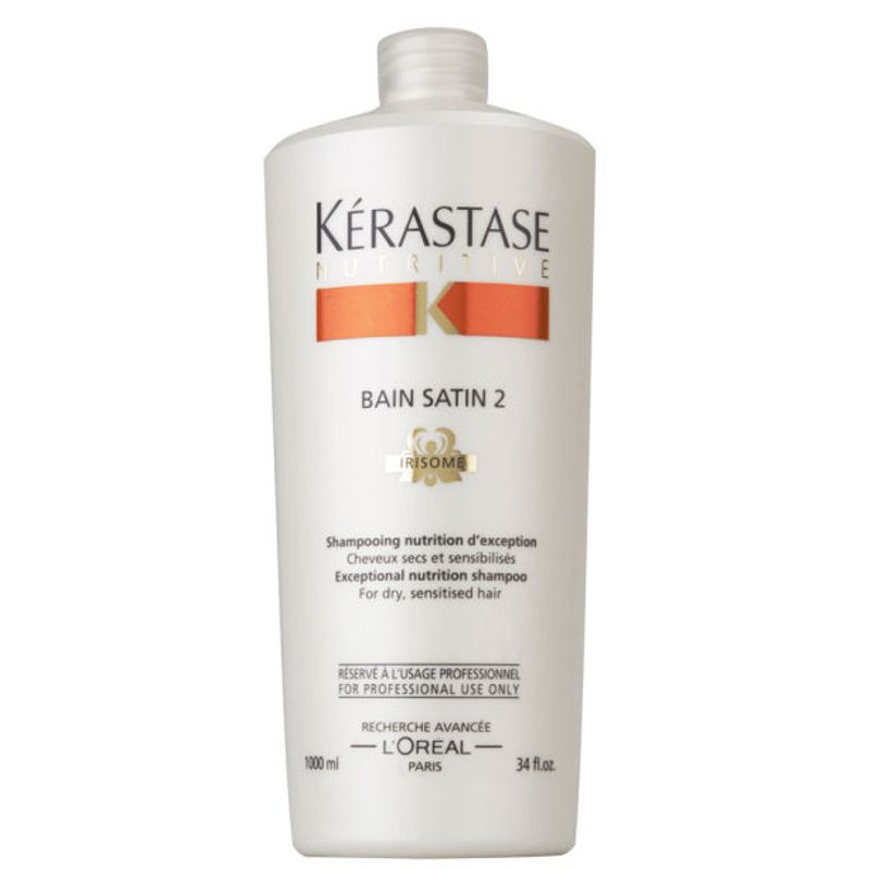 Sampon pentru Par Uscat si Sensibil - Kerastase Nutritive Bain Satin 2 Irisome Shampoo 1000 ml