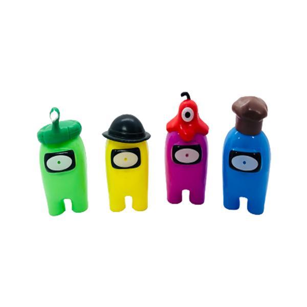 Set de 4 figurine among us. multicolor, cu luminite 