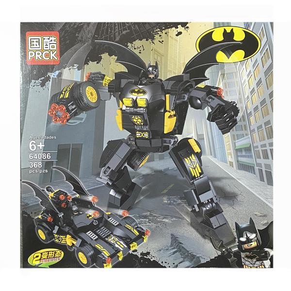 Set de constructie batmobile si batman, 368 piese tip lego