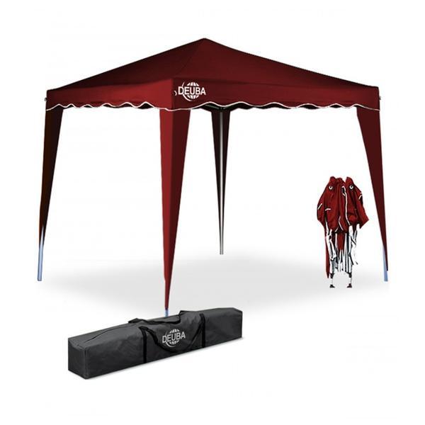 Pavilion gradina capri, pliabil, sistem pop-up, rosu, 3 x 3 m - caerus capital