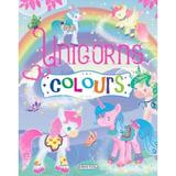 Carte de colorat. Unicorns Colours - mov, editura Girasol