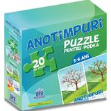 Anotimpuri: puzzle pentru podea+afis 3-6 ani, editura Didactica Publishing House