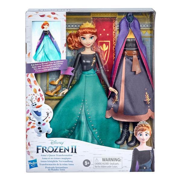 Papusa hasbro disney frozen ii anna queen transformarea finala