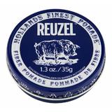 Pomadă păr mata pentru fixare naturala Reuzel Fiber Dark Blue Pomade 35g