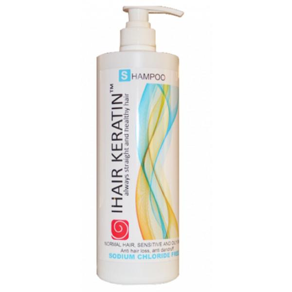 Sampon cu Keratina pentru Par Normal si Subtire, Scalp Gras si Sensibil - iHair Keratin Normal Hair, Sensitive and Oily Scalp Shampoo, 1000 ml