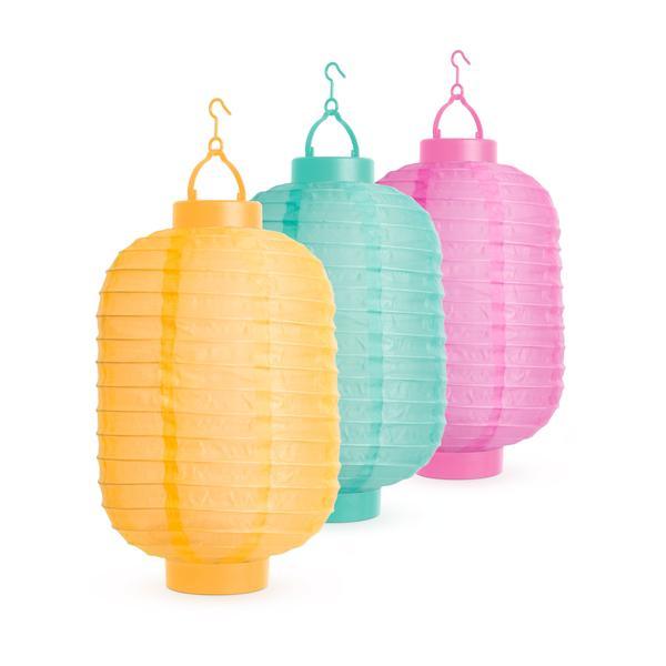Lampion solar cu led 3 culori, 21 cm - garden of eden