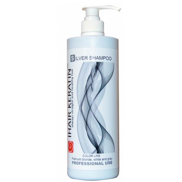 Sampon Nuantator Argintiu – iHair Keratin Silver Shampoo, 1000 ml esteto.ro Ingrijirea parului