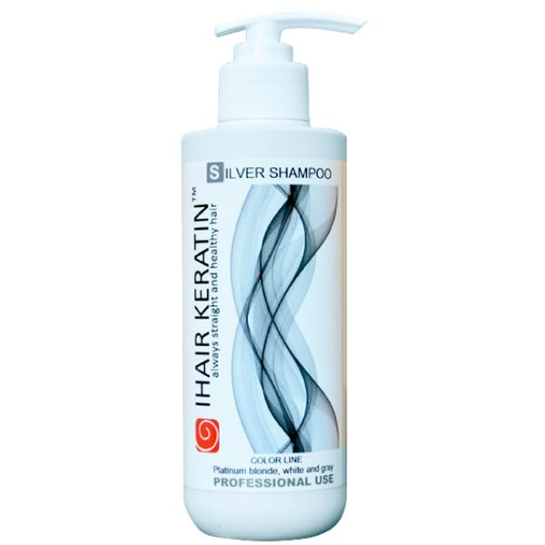 Sampon Nuantator Argintiu - iHair Keratin Silver Shampoo, 250 ml