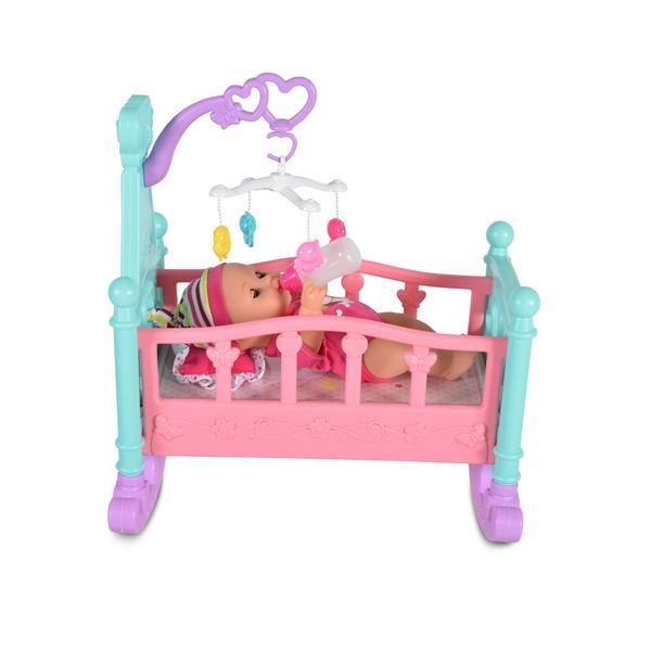 Set papusa cu patut si accesorii tutu love - bebeking 8291