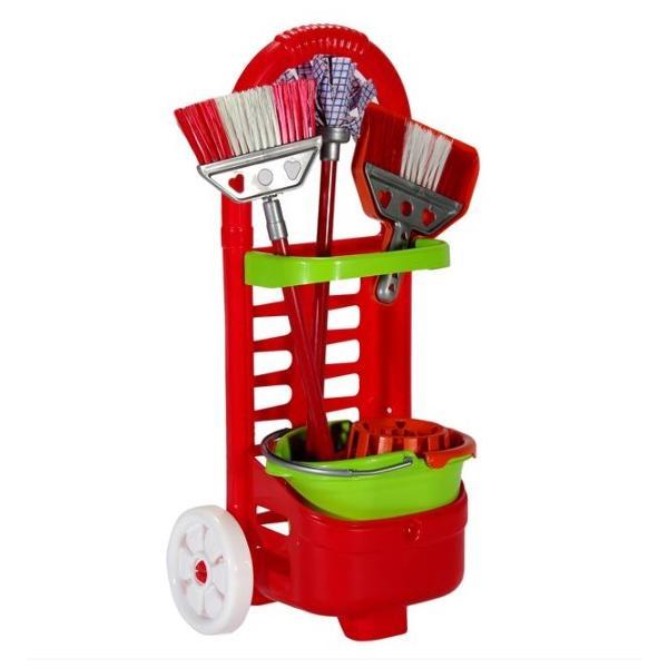 Set curatenie cu diverse accesorii: o matura, mop si galeata oem