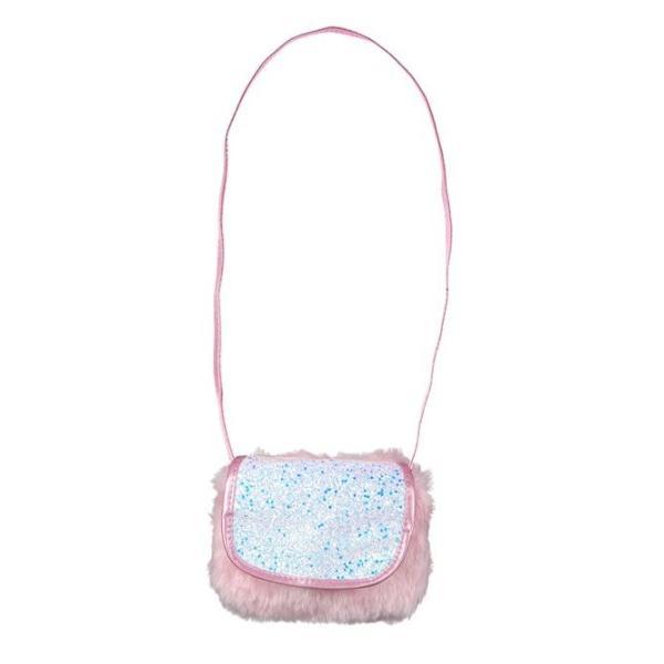 Geanta roz cu sclipici pentru fetite 21x70x15 cm oem