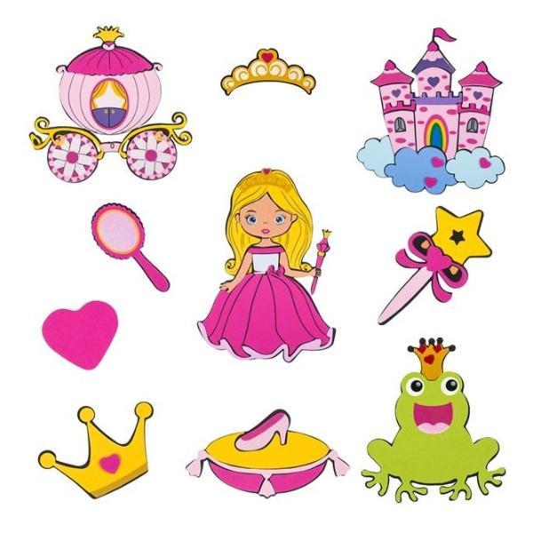 Set 10 decoratiuni, model cu printesa oem