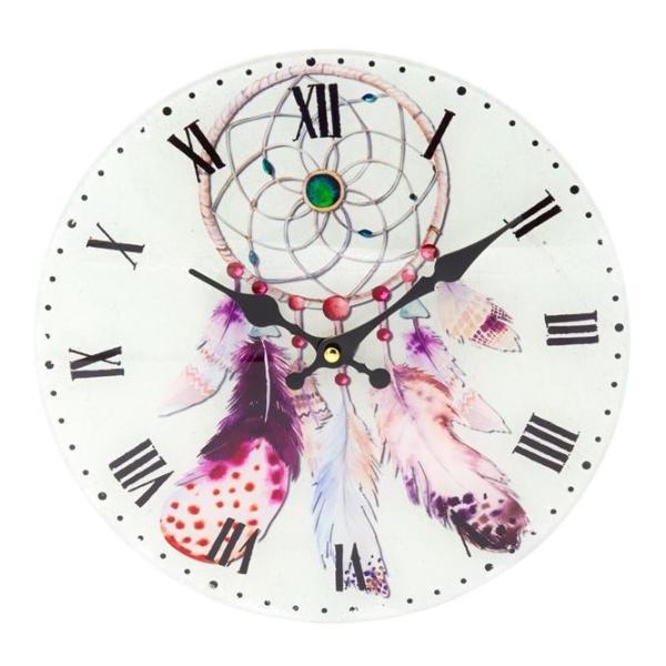 Ceas decorativ cu model dreamcatcher ama