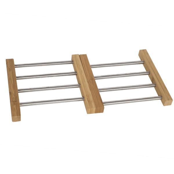 Suport din bambus pentru oala incinsa, extensibil, 23 x 20 cm oem