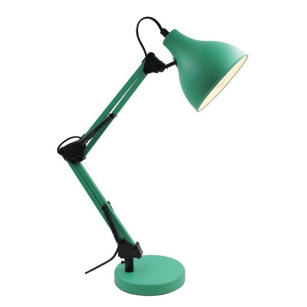 Lampa pentru birou, stil arhitectural, reglabila, 55 cm, verde