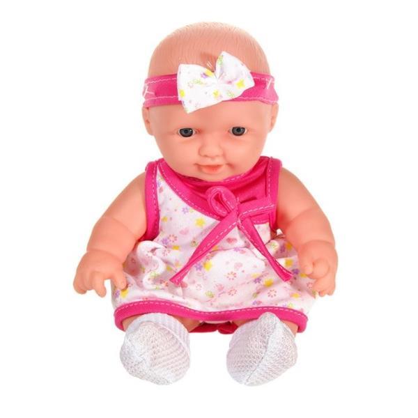 Papusa bebelus imbracata in hainute detasabile topi toy, 21 cm, multicolor, 3 ani +