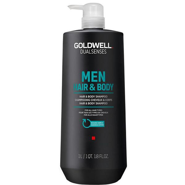 Sampon Barbati pentru Par si Corp – Goldwell Dual Senses Men Hair & Body Shampoo, 1000 ml esteto.ro