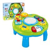 Masuta multifunctionala 2 in 1 Activitati Bebe Green Fun