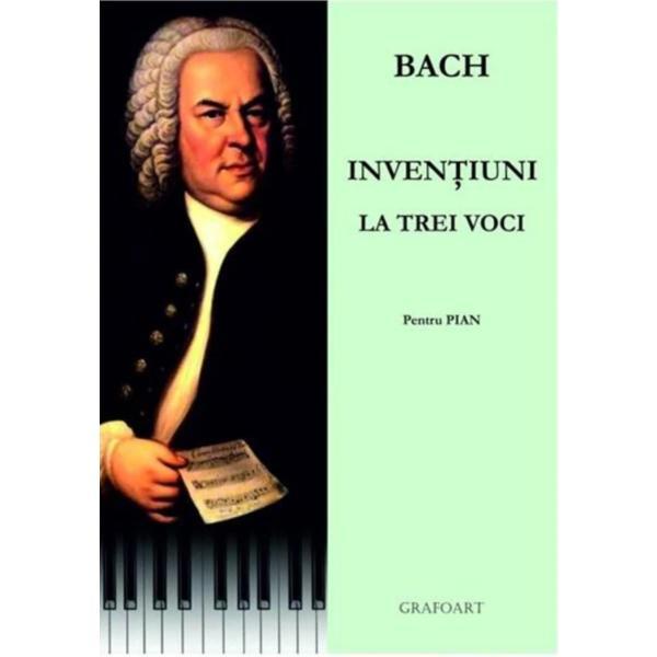 Inventiuni la trei voci pentru pian - bach + cd, editura grafoart