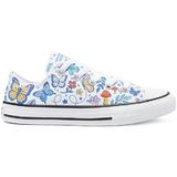 Tenisi copii Converse Butterfly Chuck Taylor All Star Low Top 670709C, 31.5, Alb