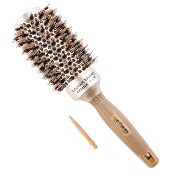 Perie de par ceramica + ion dynamic brush lila rossa, 43 mm