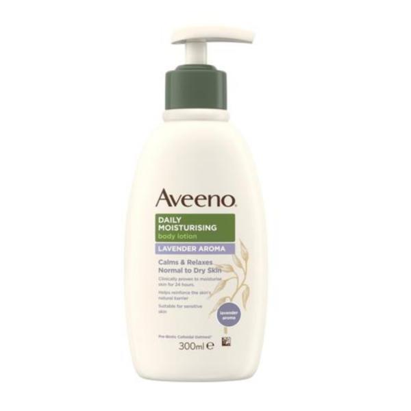 Lotiune hidratanta pentru piele normala si uscata cu aroma de lavanda aveeno daily moisturising, 300ml