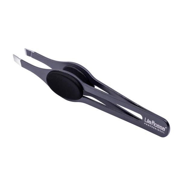 Penseta pentru sprancene cu varf ascutit smart lila rossa, black,1 buc