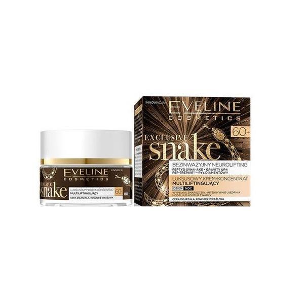 Crema de fata, eveline cosmetics, exclusive snake, pentru zi si noapte, 60+, 50 ml