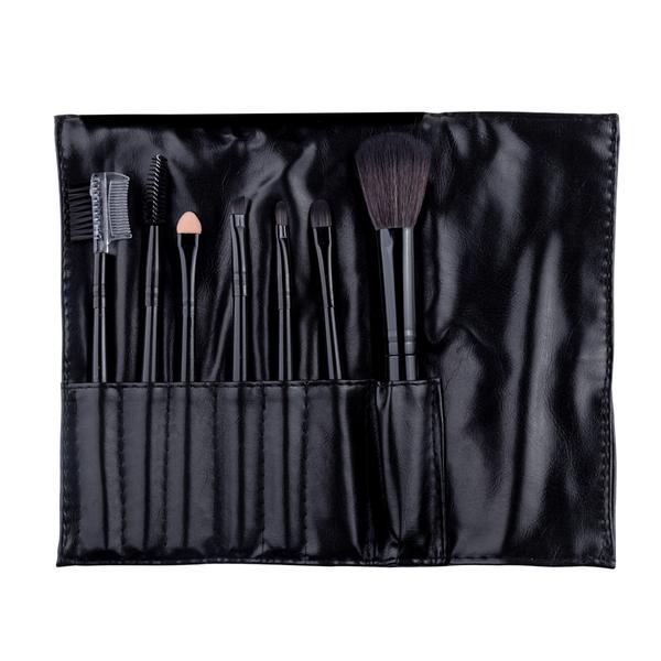 Set 7 Pensule Make-up Cu Husa Neagra Megaga