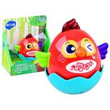 Jucarie interactiva pentru copii Gossip Bird rosie - Hola Toys