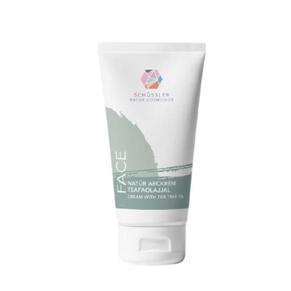 Cremă de față naturală schüssler cu ulei de arbore de ceai, 75ml