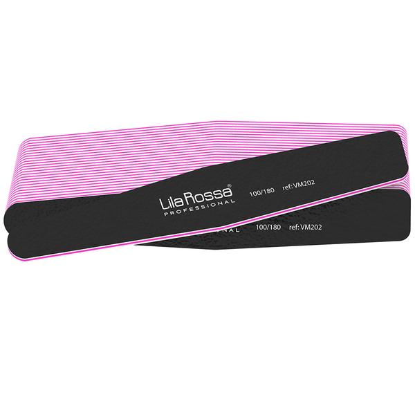 Pila de Unghii Romb Neagra Lila Rossa 100/180, 25 buc Lila Rossa esteto.ro