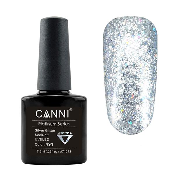 Oja semipermanenta soak off platinum canni 491, 7,3ml