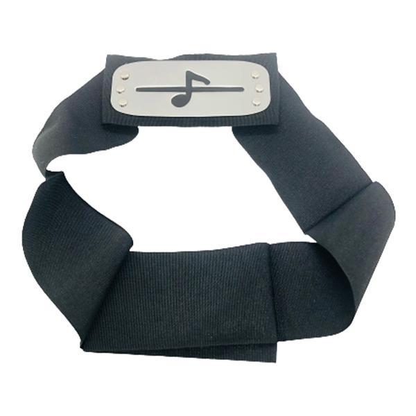 Bandana naruto, 107 cm, simbol sunet, scratch, negru - shop like a pro