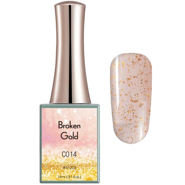 Oja Semipermanenta Broken Gold Canni C014, 16 ml Canni imagine noua