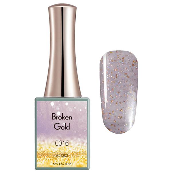 Oja Semipermanenta Broken Gold Canni C016, 16 ml Canni imagine noua