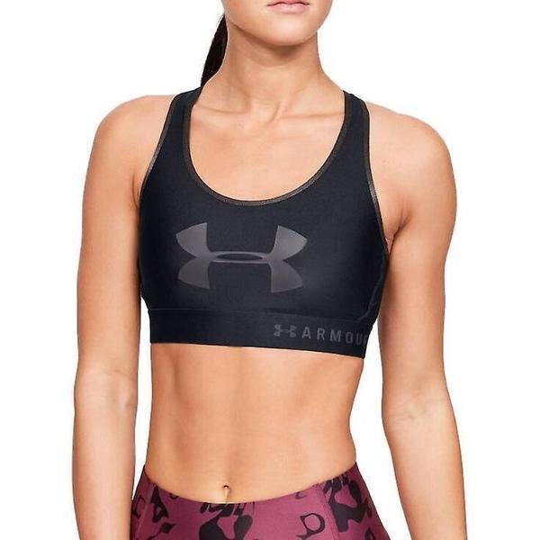 Bustiera femei under armour mid keyhole graphic 1344333-001, s, negru