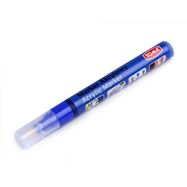 Marker acrilic creativ toma, 4 mm, albastru