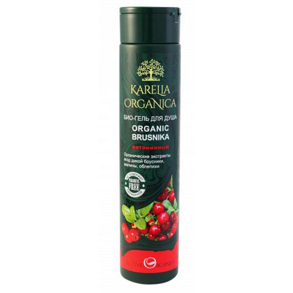 Gel de dus vitaminizant cu extract de merisor nordic karelia organica, 310 ml
