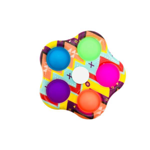 Jucarie senzoriala spinner Dimple, novex, 5 bule, Shop Like A Pro , multicolora, 9.5cm