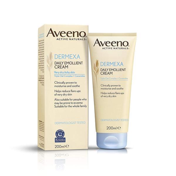 Crema emolienta pentru piele foarte uscata si iritata, Aveeno Dermexa, 200ml