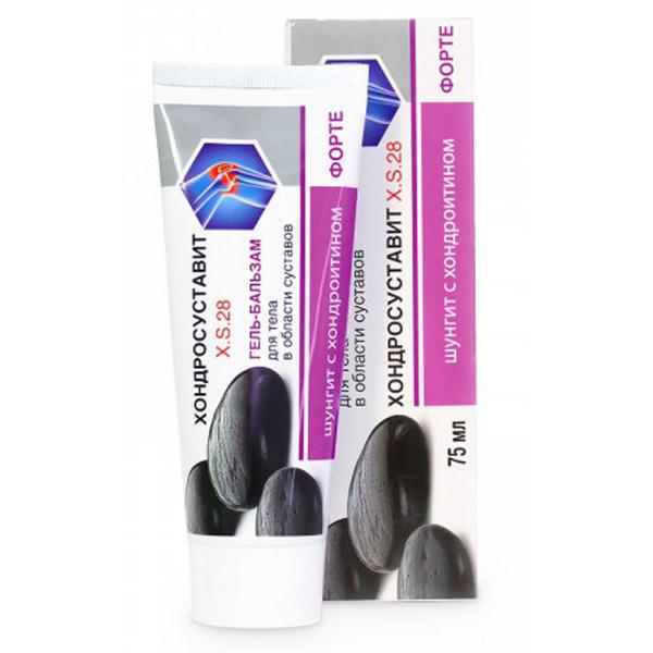Gel-balsam pentru articulatii cu shunghit, glucozamina si condroitina shunghit, 75 ml