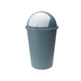 Cos gunoi cu capac glisant, Plastic, Albastru, 50 L