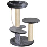 Ansamblu de joaca pentru pisici, Gri, Ф40 x H65 cm